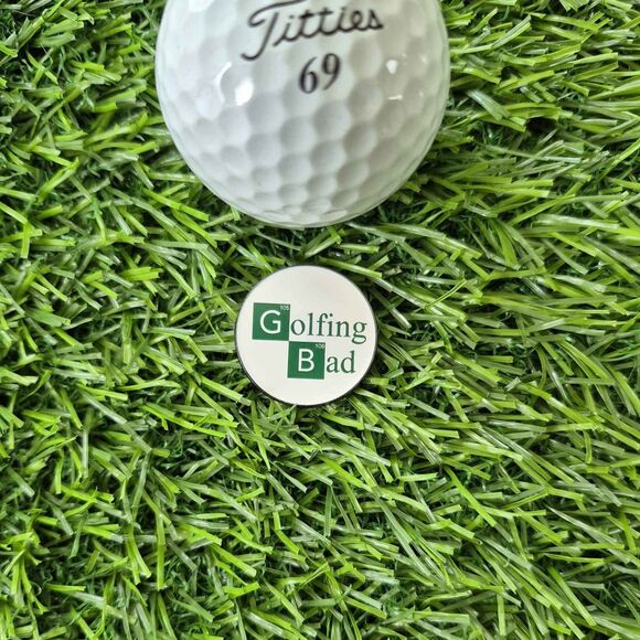 'Golfing Bad' Magnetic Ball Marker - New - Picture 3 of 4